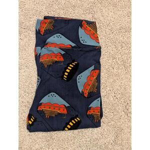 NEW LuLaRoe OS Leggings Vintage ~ CRUISE SHIP IN A BOTTLE ~ Buttery Soft!